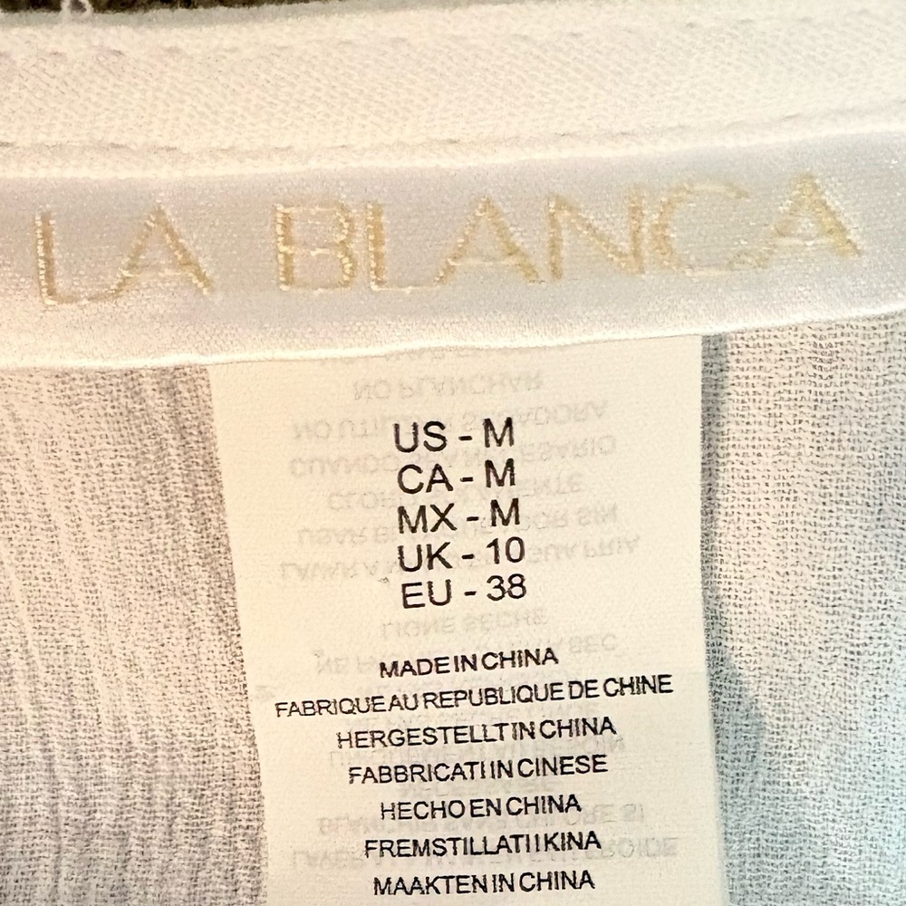 LA BIANCA Bath suit Coverup. Sundress/Bathing Suit cover. Size Medium. A Steal! - Picture 6 of 11